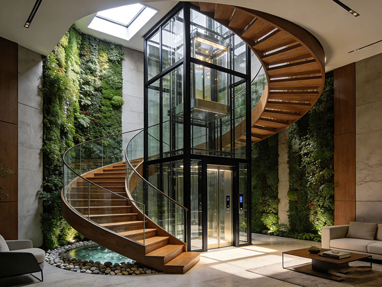 成都別墅電梯 成都別墅電梯的美學(xué)革命：如何讓電梯成為家居設(shè)計(jì)的高光點(diǎn)