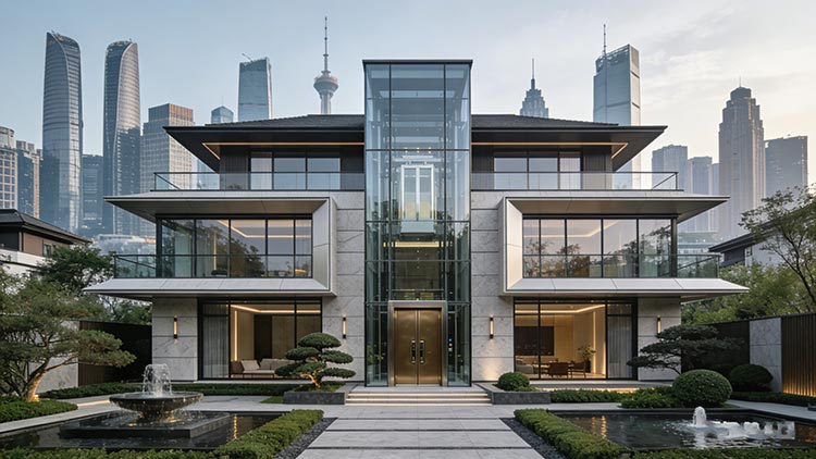 成都別墅電梯 觀光梯+裝甲門成新寵！成都別墅電梯顏值與安全如何兼得？